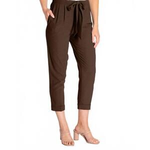 NEW CAMILYN BETH drew crepe pants in espresso
